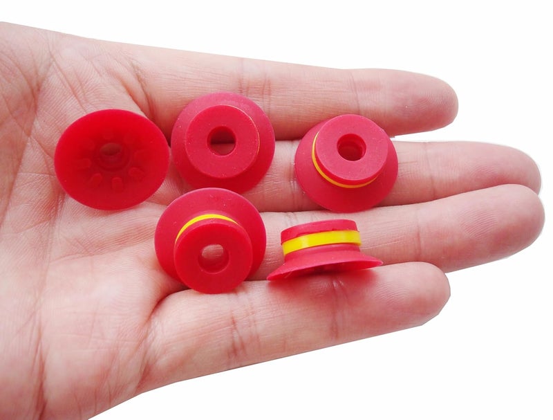 SICODA Industrial Flat Vacuum Suction Cup F Series Single-Layer Silicone Robotic Arm Accessory with Ribs,Pack of 5 pcs (F20) - Image 5